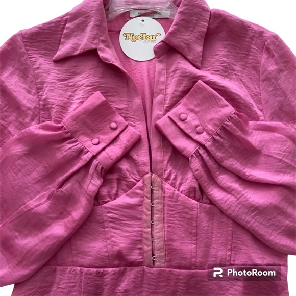 Nectar Women”s  On Display Corseted Pink Tunic Dress - Picture 9 of 13